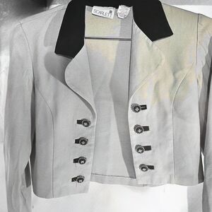 Scarlett Gray and Black Blazer